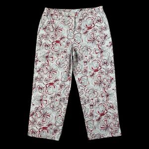 Woman’s Liz Golf “Audra” floral capri pants size 10